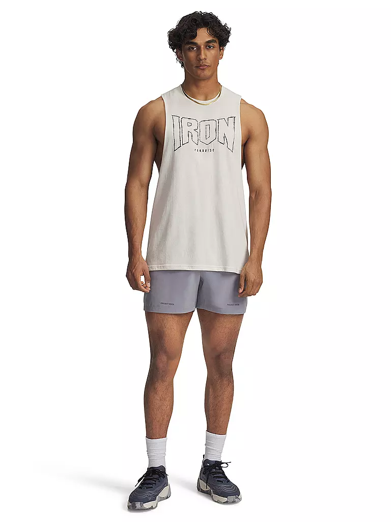 UNDER ARMOUR | Short Project Rock Ultimate pour homme | Gris