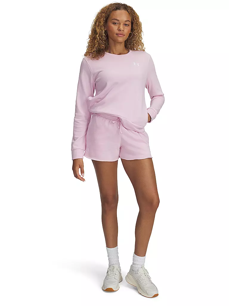 UNDER ARMOUR | Short UA Rival Terry pour femme | Rose