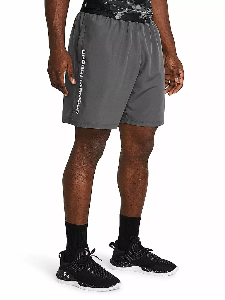 UNDER ARMOUR | Short UA Woven Wordmark pour homme | Gris