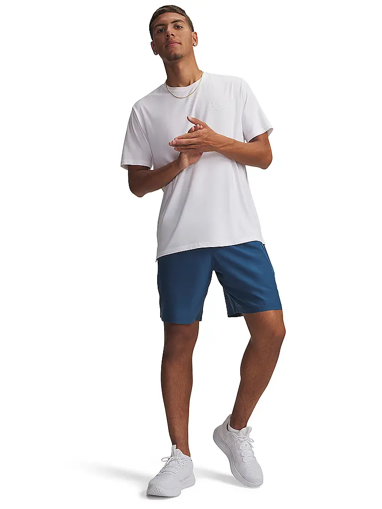 UNDER ARMOUR | Short UA Woven Wordmark pour homme | Bleu foncé