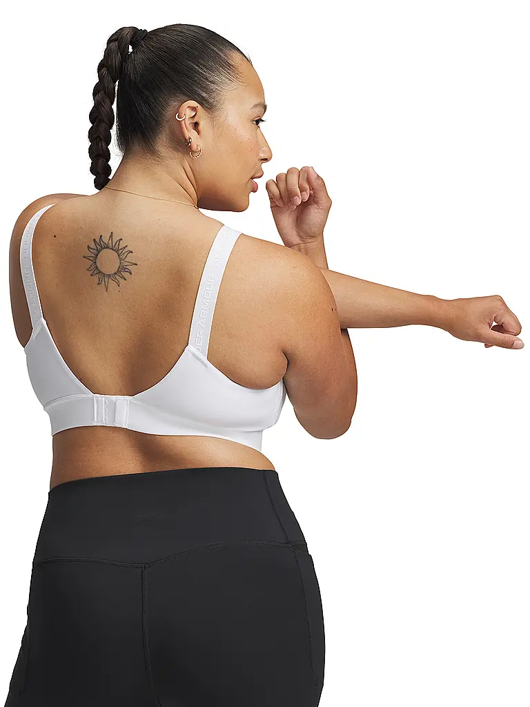 UNDER ARMOUR | Soutien-gorge de sport femme UA Infinity Mid 2.0 maintien moyen | Blanc