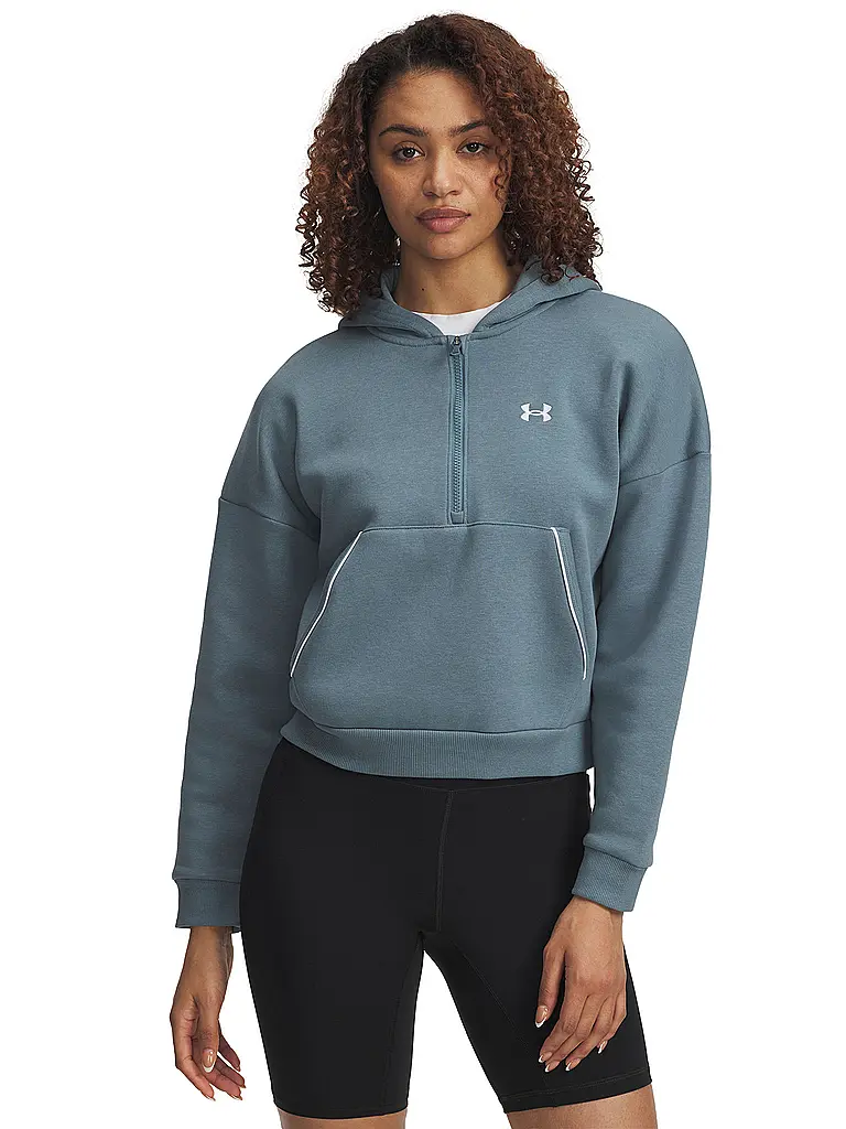 UNDER ARMOUR | Sweat à capuche femme UA Rival Fleece Piped | Pétrole
