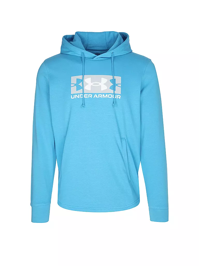 UNDER ARMOUR | Sweat à capuche homme UA Rival French Terry Logo | Bleu clair