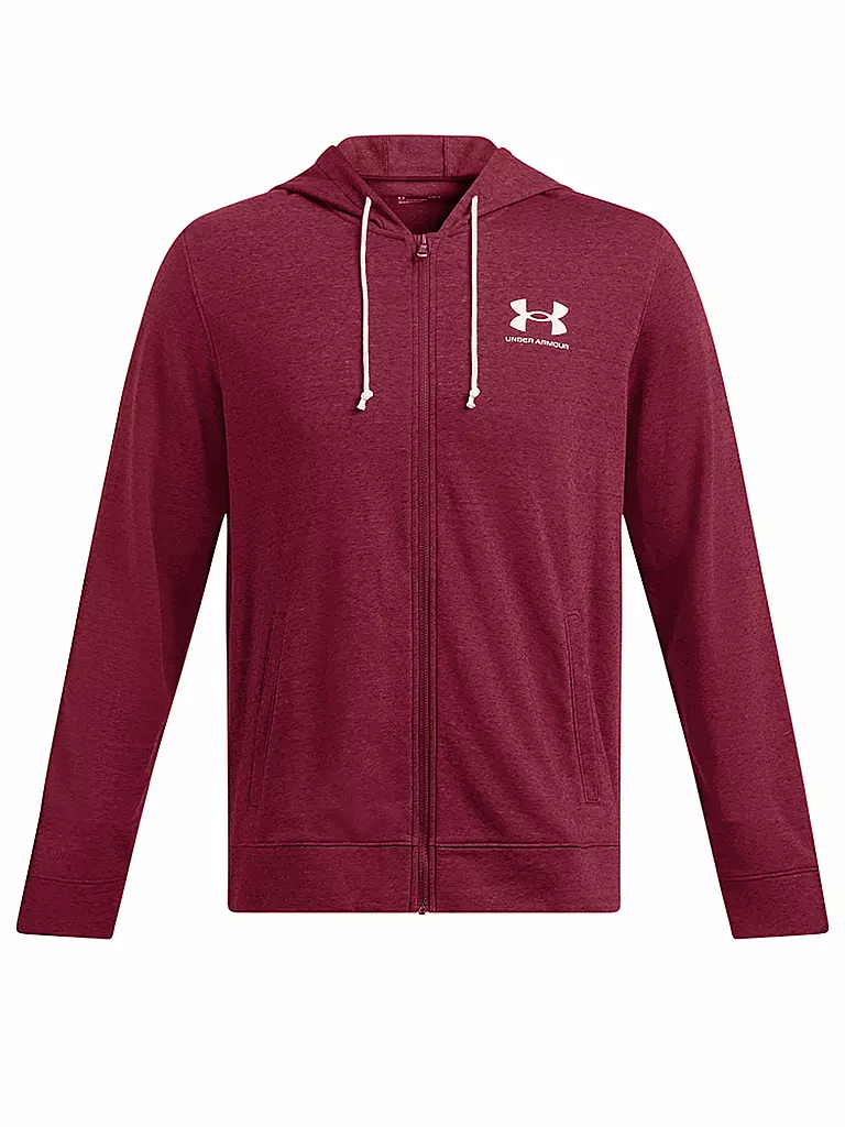 UNDER ARMOUR | Sweat à capuche pour homme UA Rival Terry | Rouge foncé