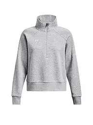 UNDER ARMOUR | Sweat-shirt à demi-fermeture éclair UA Rival Fleece pour femme | Gris