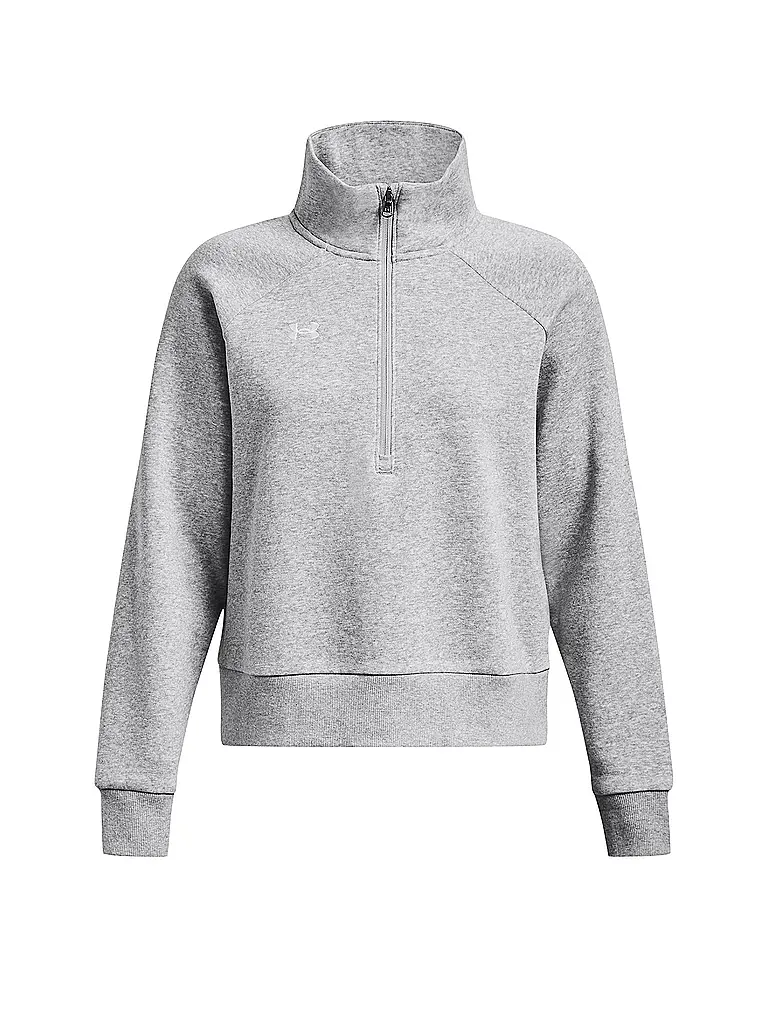 UNDER ARMOUR | Sweat-shirt à demi-fermeture éclair UA Rival Fleece pour femme | Gris