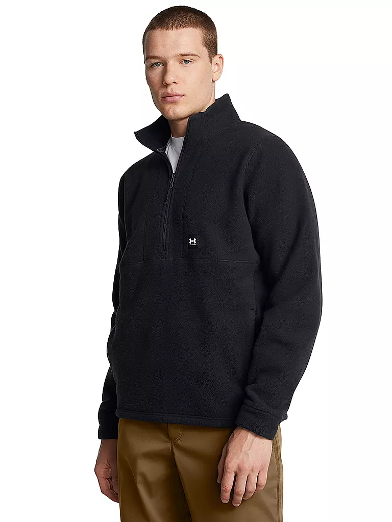 UNDER ARMOUR | Sweat-shirt Homme UA Expanse Fleece Demi-zip | Noir