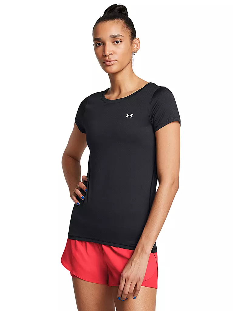 UNDER ARMOUR | T-shirt de fitness HeatGear® Armour pour femmes | Noir
