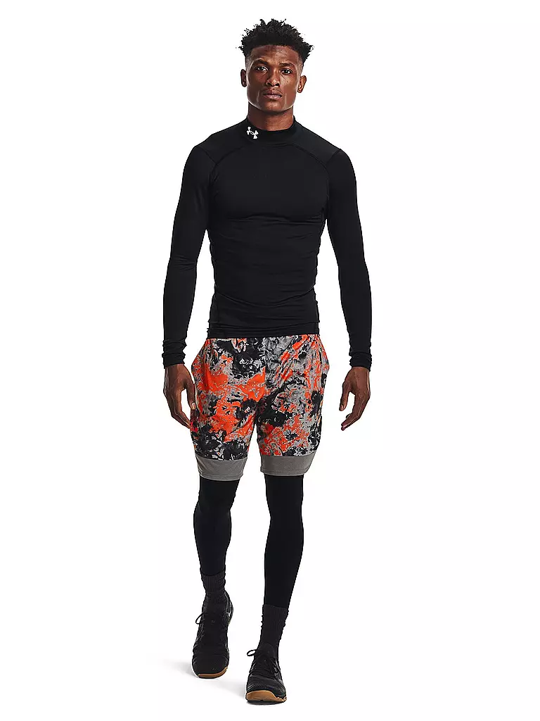 UNDER ARMOUR | T-shirt de fitness homme ColdGear® Compression Mock | Noir