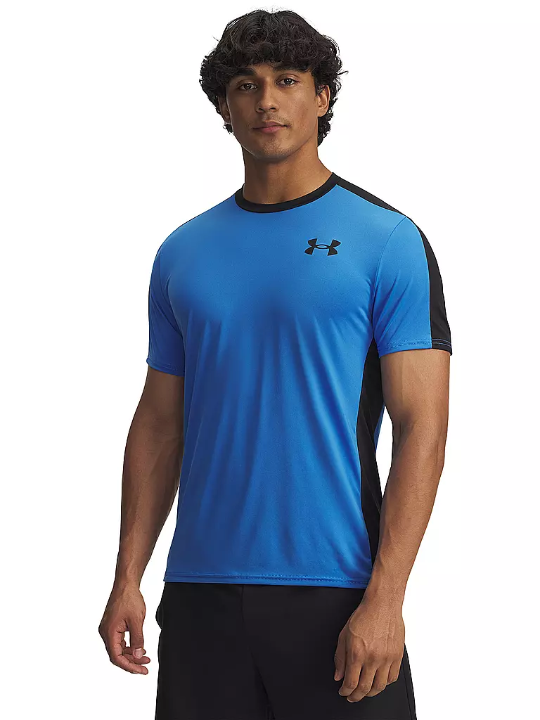 UNDER ARMOUR | T-shirt de fitness homme UA HeatGear® Wordmark | Bleu
