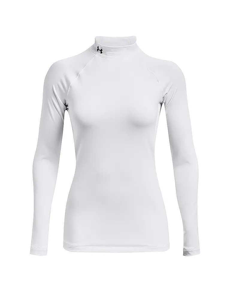 UNDER ARMOUR | T-shirt de fitness pour femme ColdGear® Authentics à col montant | Blanc