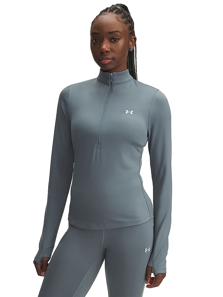 UNDER ARMOUR | T-shirt de fitness pour femme UA Motion avec fermeture éclair 1/2 | Pétrole