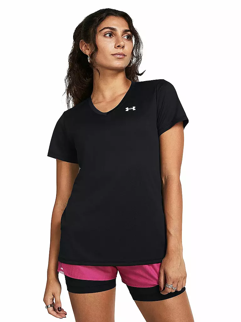 UNDER ARMOUR | T-shirt de fitness pour femme UA Tech™ à col en V | Noir