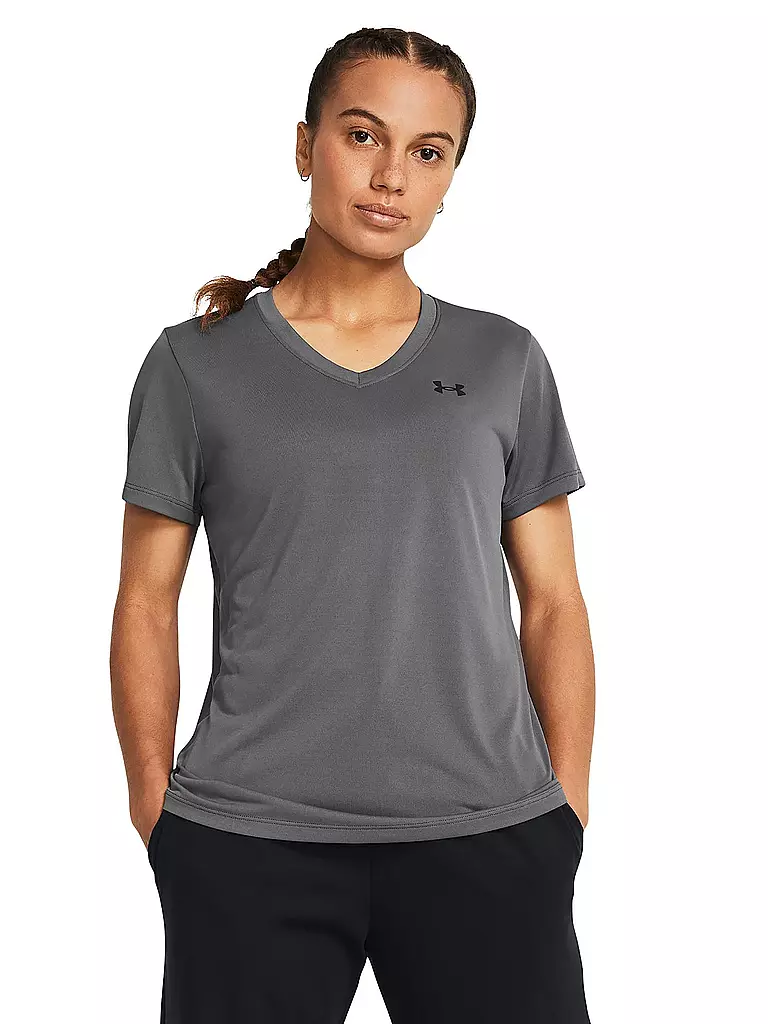 UNDER ARMOUR | T-shirt de fitness pour femme UA Tech™ à col en V | Gris