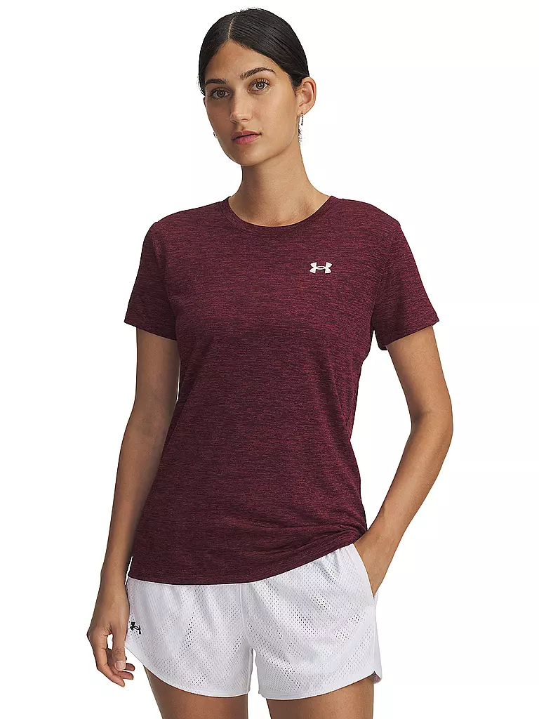 UNDER ARMOUR | T-shirt de fitness pour femmes UA Tech™ Twist | Rouge foncé