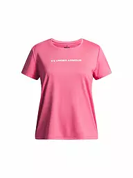 UNDER ARMOUR | T-shirt de fitness pour fille UA Tech™ Wordmark Graphic | Rose vif