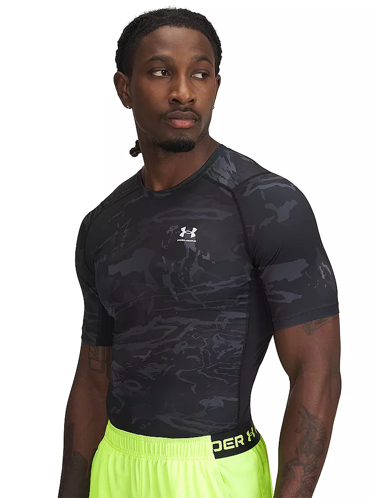 UNDER ARMOUR | T-shirt de fitness pour homme UA HeatGear® Amour Printed | Noir