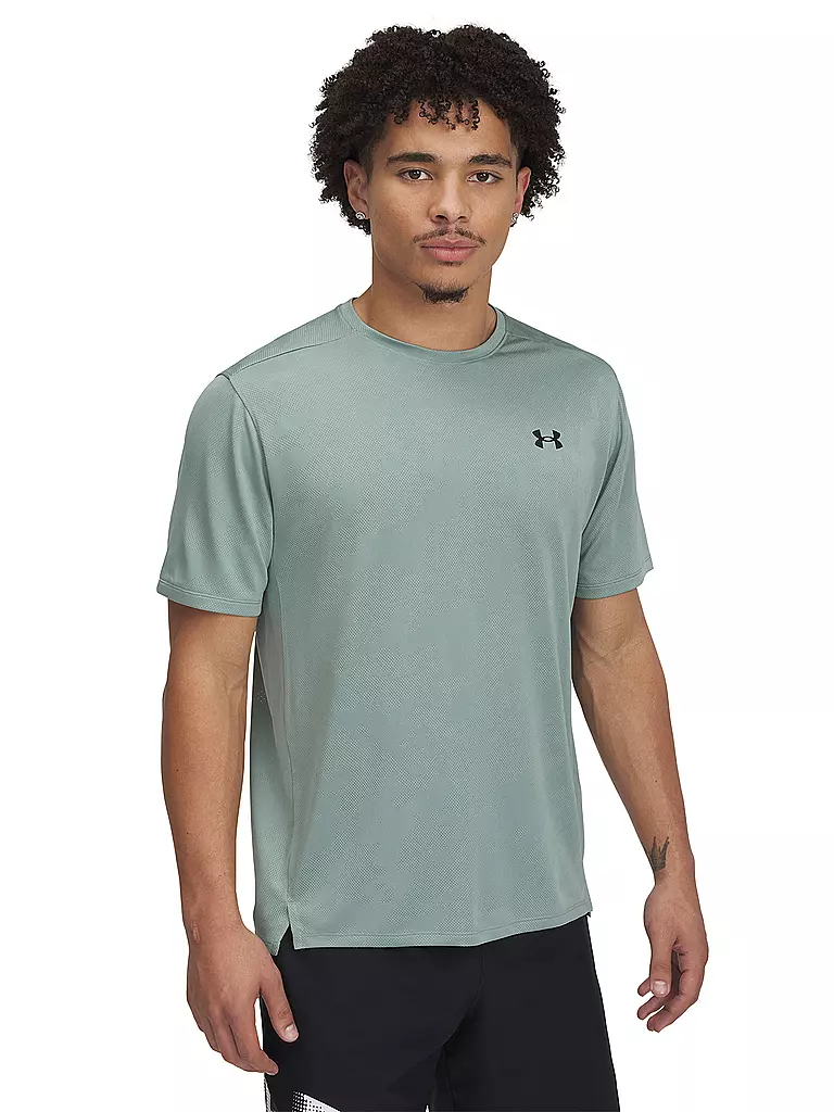 UNDER ARMOUR | T-shirt de fitness pour homme UA TechTM Vent Jacquard | Menthe