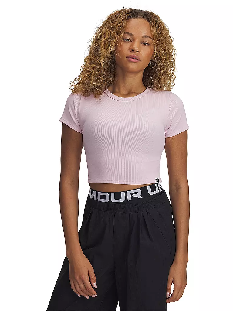 UNDER ARMOUR | T-shirt Femme UA Rival Rib Baby | Rose