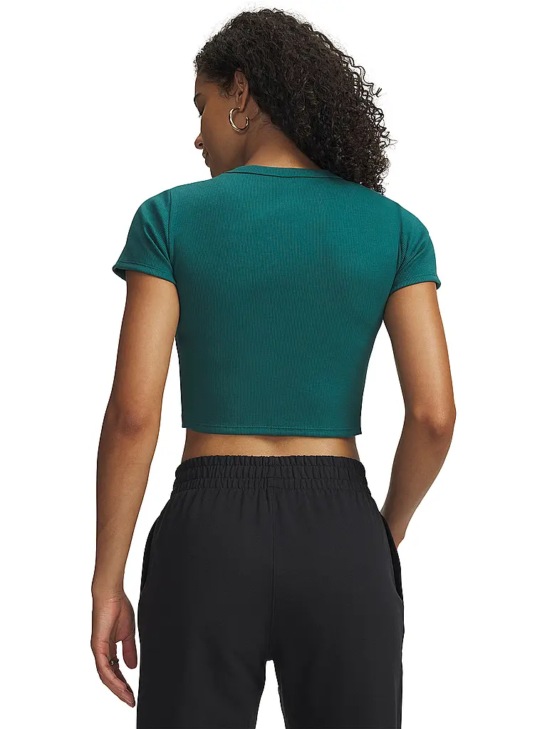 UNDER ARMOUR | T-Shirt Femme UA Rival Rib Baby | Pétrole