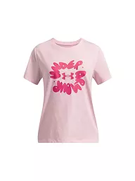 UNDER ARMOUR | T-shirt fille UA Bubble Wordmark | Rose vif