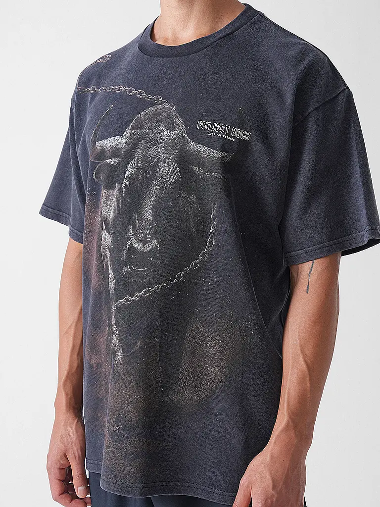 UNDER ARMOUR | T-shirt homme The Rock Washed | Noir