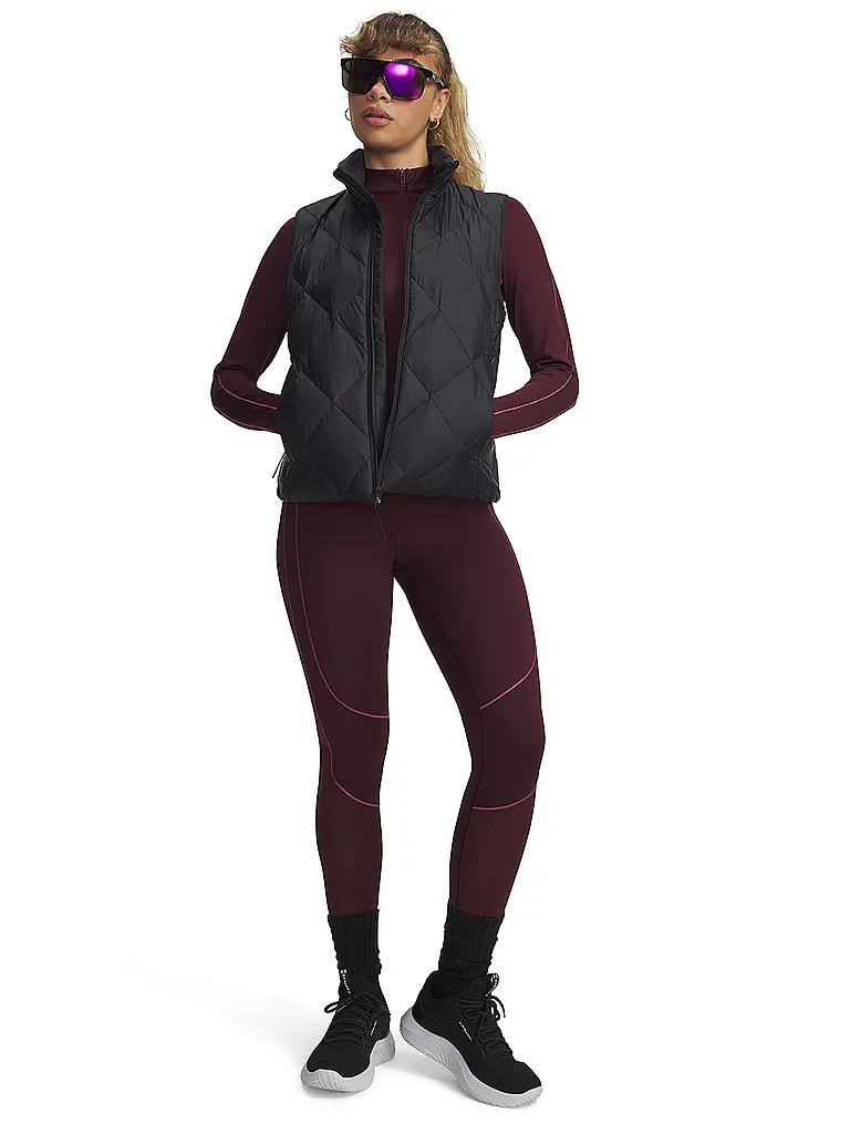 UNDER ARMOUR | Tight de fitness ColdGear® pour femme | Rouge foncé