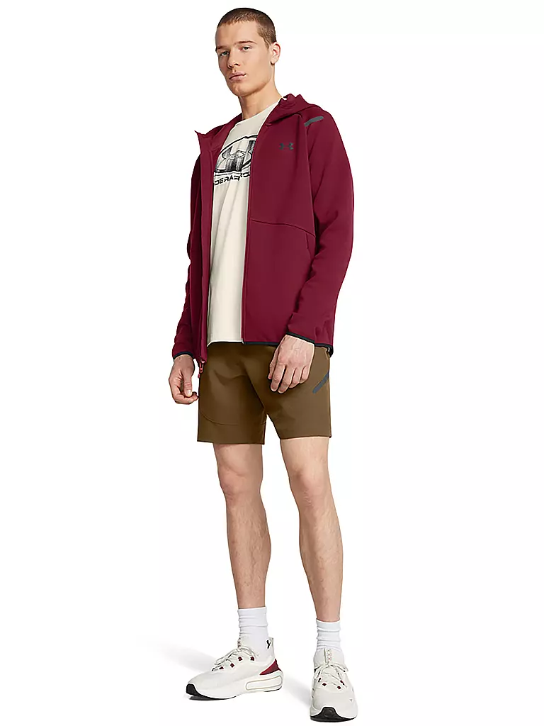 UNDER ARMOUR | Veste à capuche homme UA Unstoppable | Rouge foncé