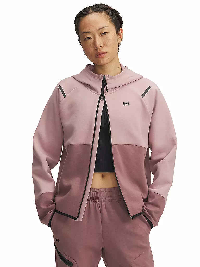 UNDER ARMOUR | Veste à capuche pour femme UA Unstoppable Fleece avec zip intégral | Baie