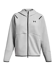 UNDER ARMOUR | Veste à capuche zippée intégrale UA Unstoppable Fleece pour femme | Gris