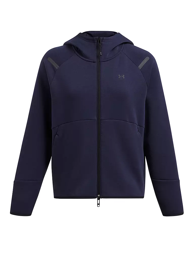 UNDER ARMOUR | Veste à capuche zippée intégrale UA Unstoppable Fleece pour femme | Bleu foncé