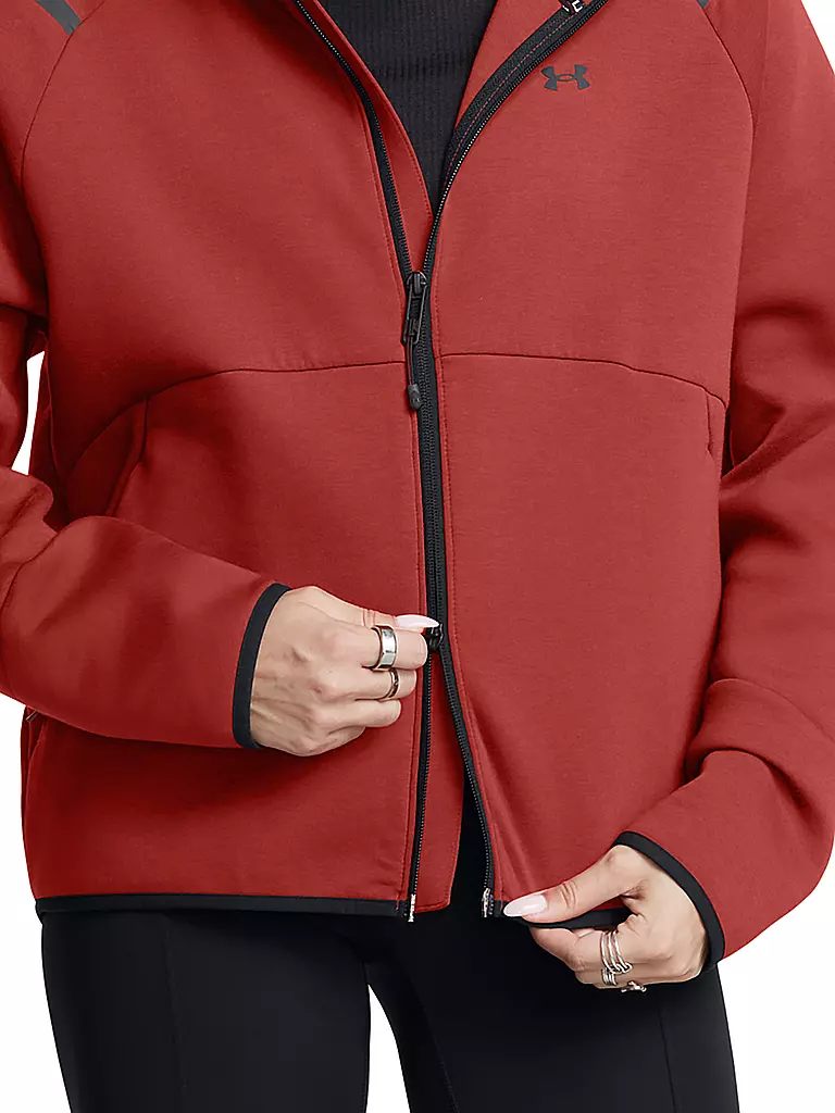 UNDER ARMOUR | Veste à capuche zippée intégrale UA Unstoppable Fleece pour femme |