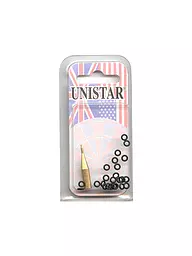 UNISTAR | Adaptateur de fléchettes + anneaux en caoutchouc | Or