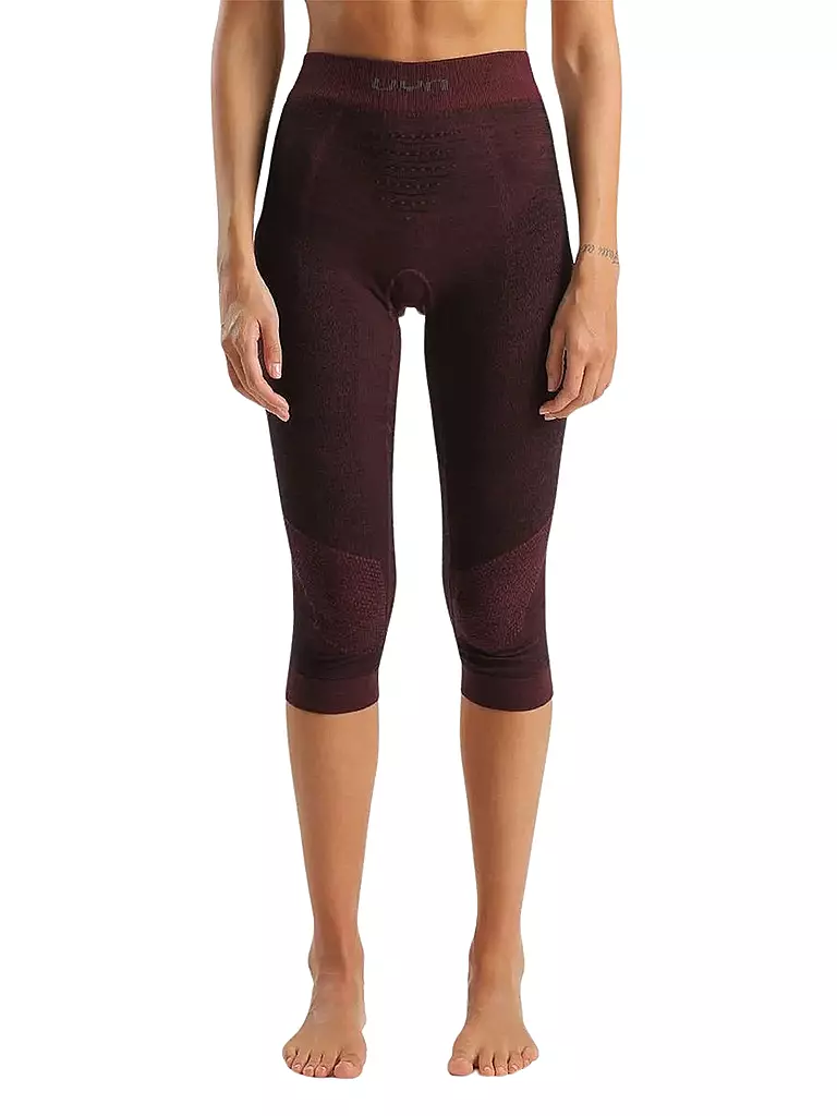 UYN | Sous-pantalon 3/4 Femme Fusyon Biotech Medium Merino | Rouge foncé