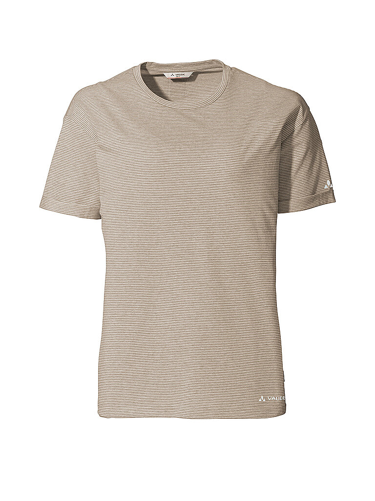 T-shirt de sport rayé Mineos beige 40