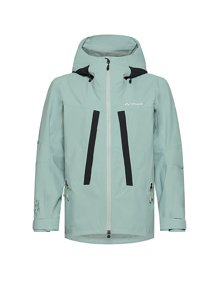 Veste de randonnées Monviso 2,5L à capuche vert clair 38
