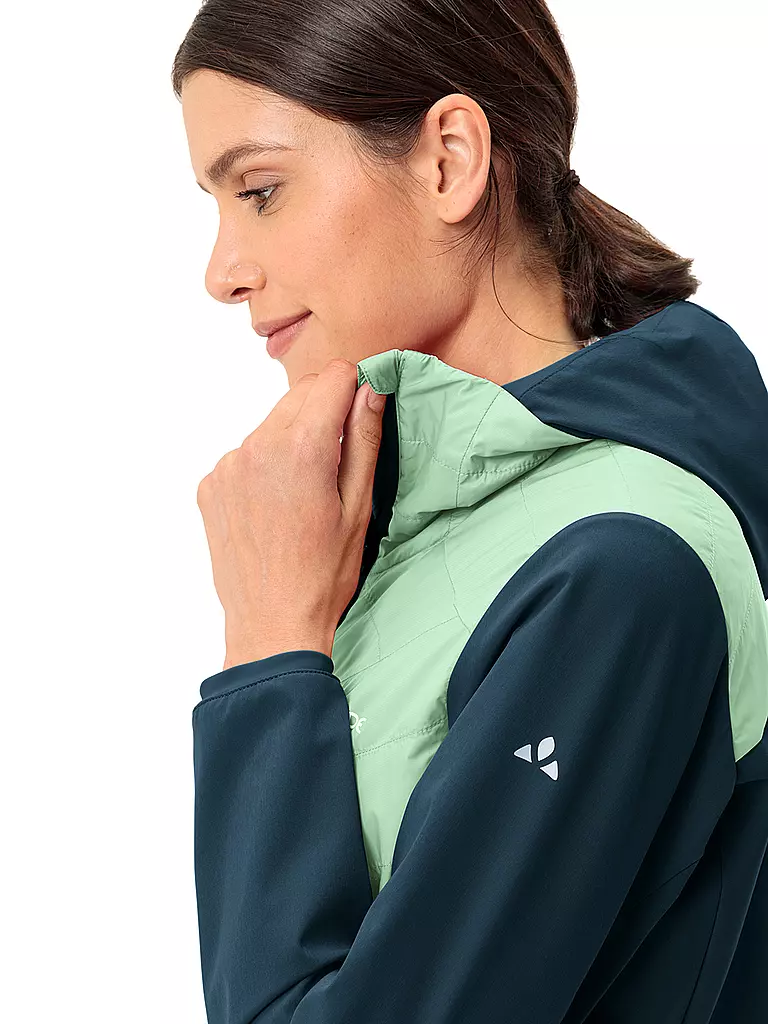 VAUDE | Damen Hybridjacke Brenva Hoodie | Bleu foncé