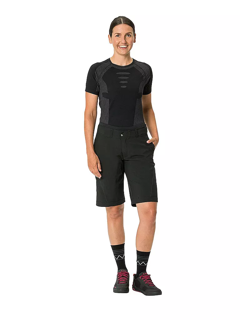 VAUDE | Damen Radshort Ledro | Noir