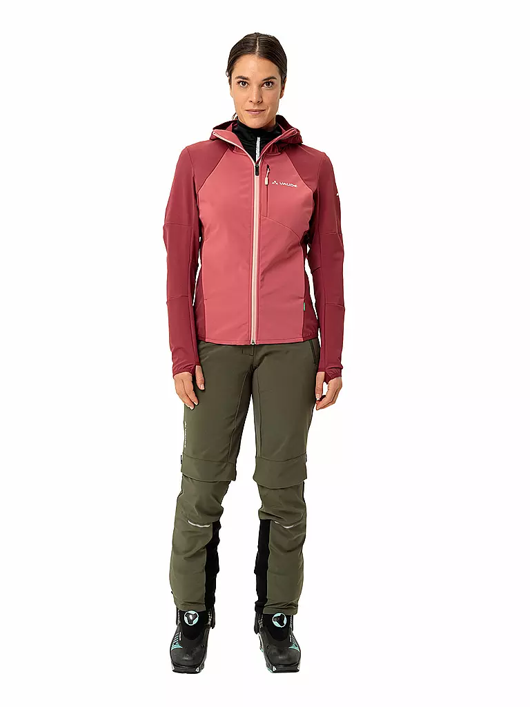 VAUDE | Damen Touren Softshelljacke Larice  | Rouge foncé