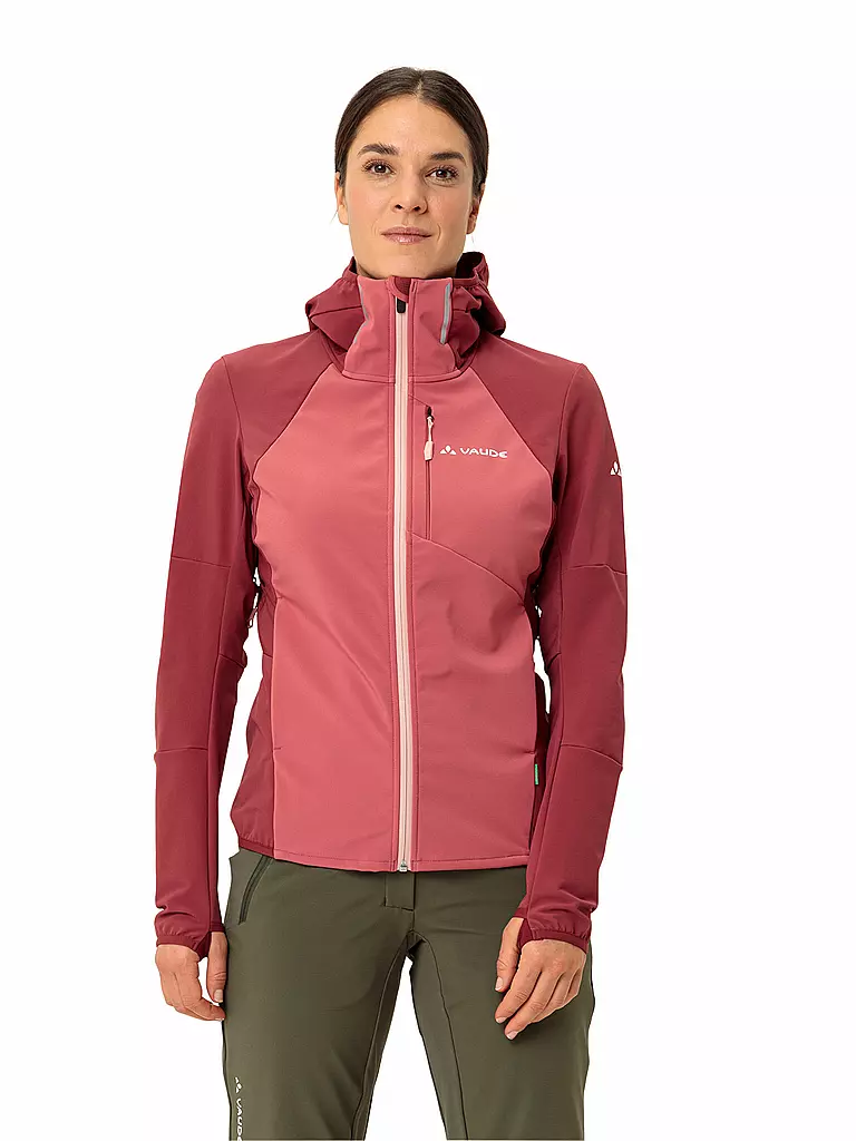 VAUDE | Damen Touren Softshelljacke Larice  | Rouge foncé