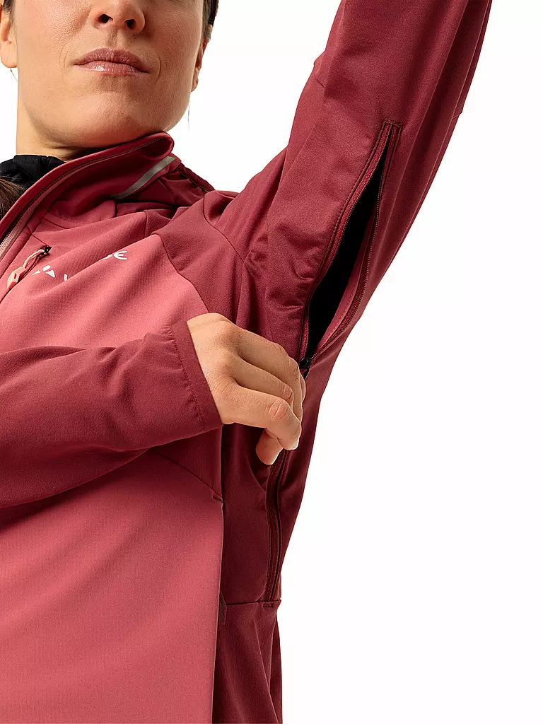 VAUDE | Damen Touren Softshelljacke Larice  | Rouge foncé