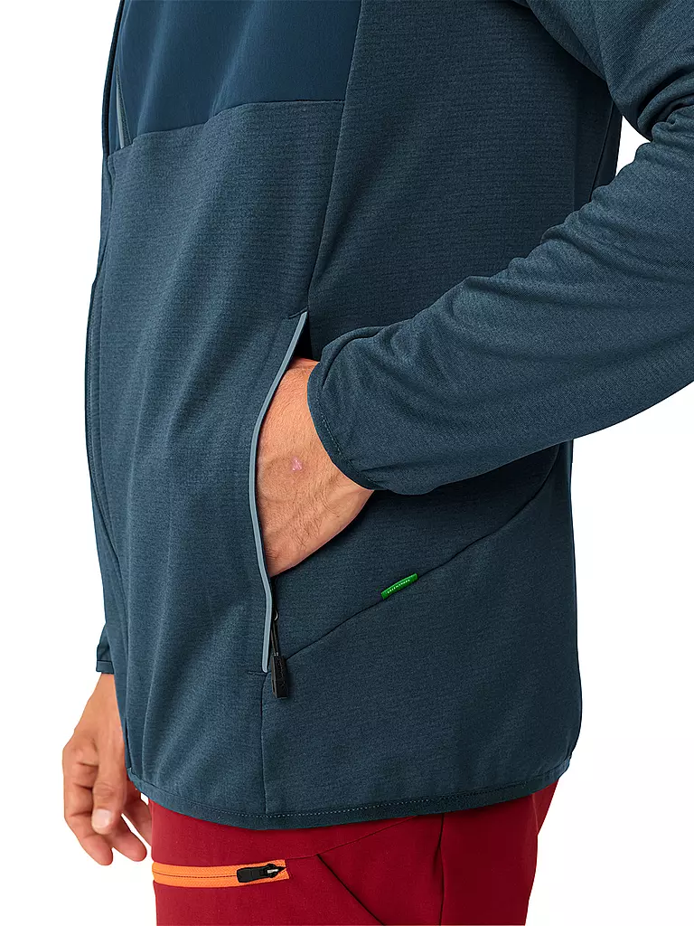 VAUDE | Herren Fleecejacke Tekoa Hoodie | Bleu foncé