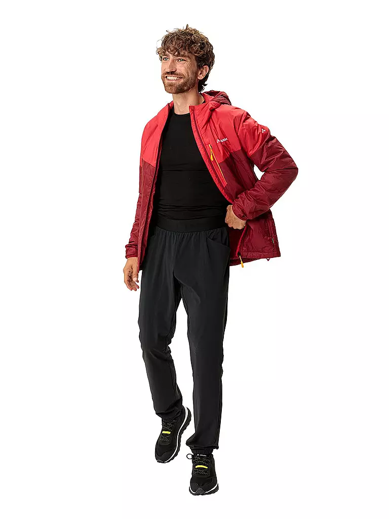 VAUDE | Herren Isolationsjacke Freney V Hoodie | Rouge foncé