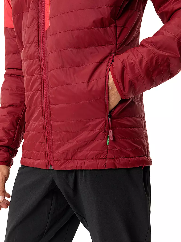 VAUDE | Herren Isolationsjacke Freney V Hoodie | Rouge foncé