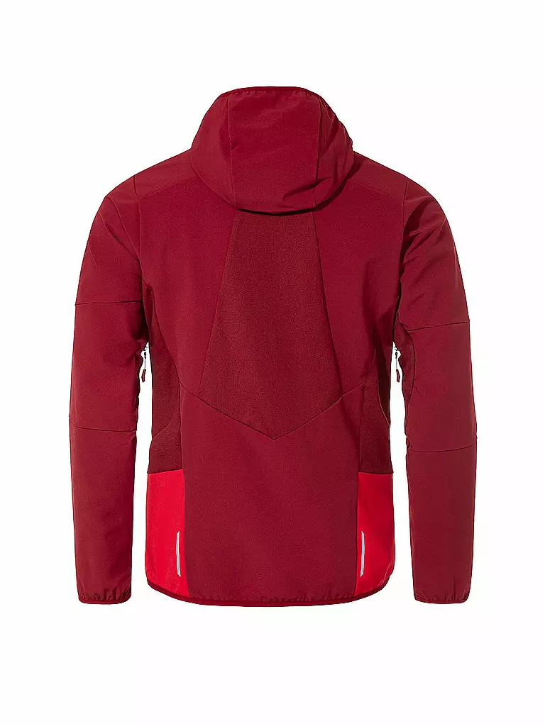 VAUDE | Herren Softshelljacke Larice  Hoodie | Rouge foncé