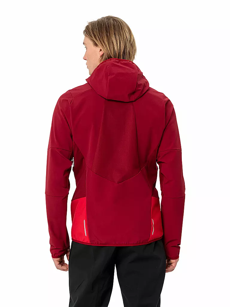 VAUDE | Herren Softshelljacke Larice  Hoodie | Rouge foncé