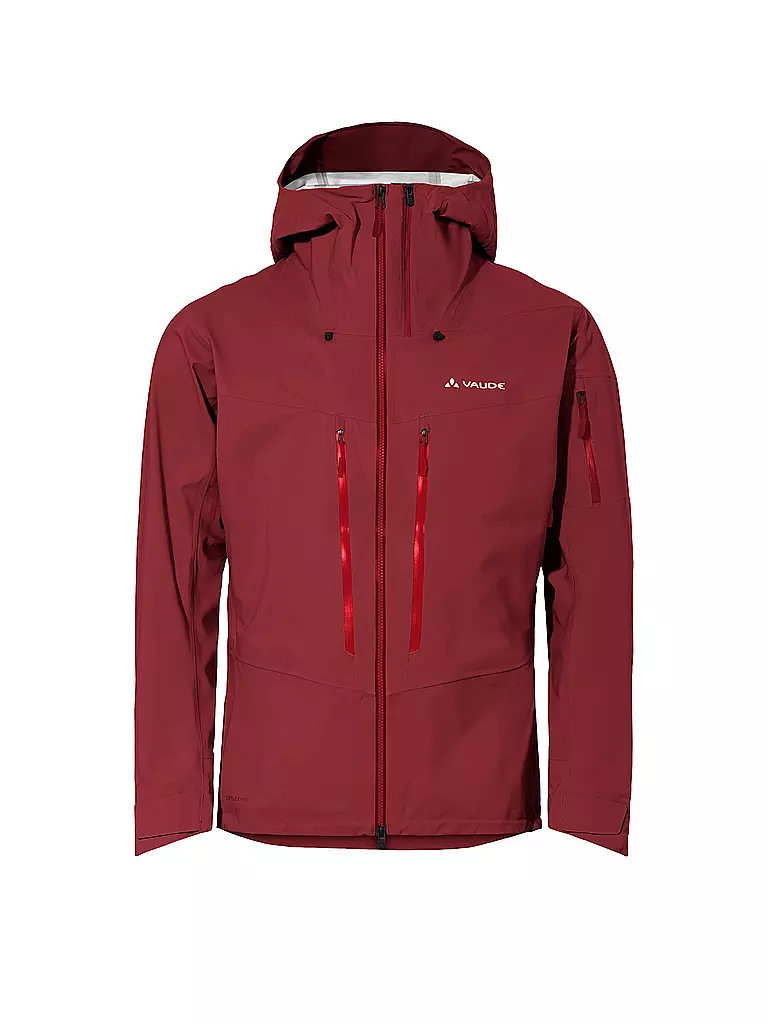 VAUDE | Herren Tourenjacke Monviso 3L | Rouge foncé