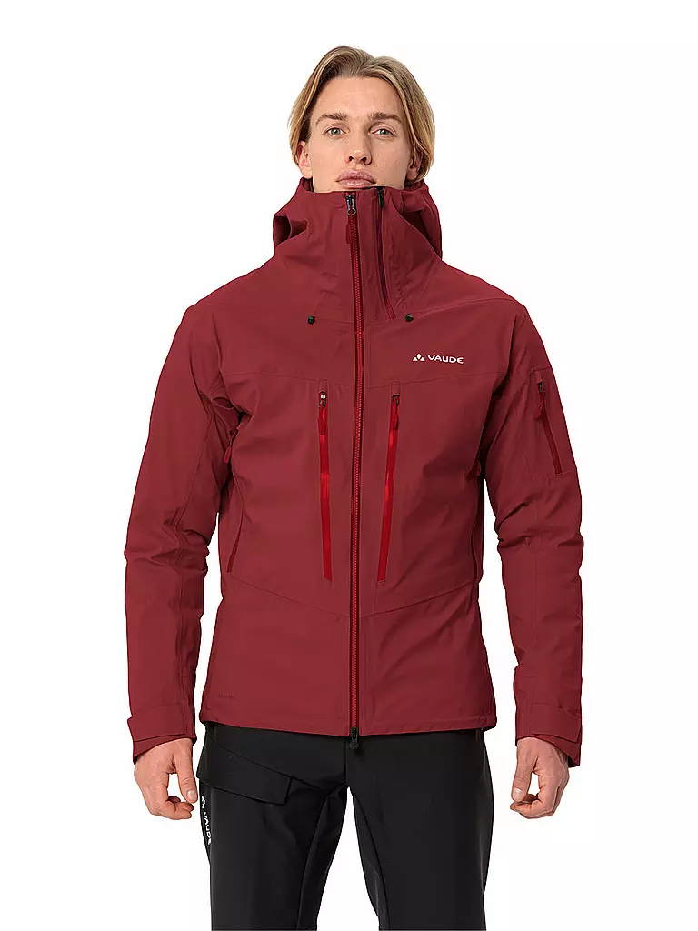 VAUDE | Herren Tourenjacke Monviso 3L | Rouge foncé