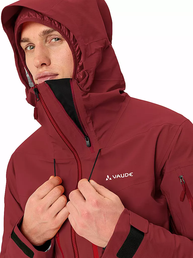 VAUDE | Herren Tourenjacke Monviso 3L | Rouge foncé
