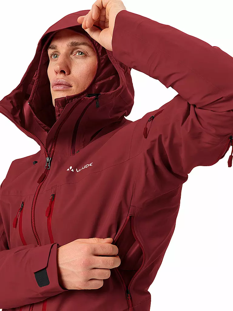 VAUDE | Herren Tourenjacke Monviso 3L | Rouge foncé